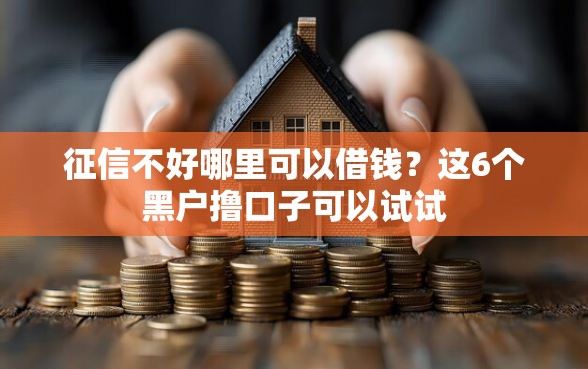征信不好哪里可以借钱？这6个黑户撸口子可以试试
