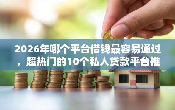 2026年哪个平台借钱最容易通过，超热门的10个私人贷款平台推荐