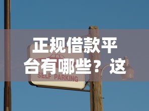 正规借款平台有哪些？这5个夜间无视一切秒下款的高炮口子可以试试