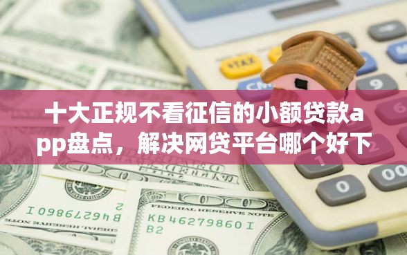 十大正规不看征信的小额贷款app盘点，解决网贷平台哪个好下款的问题