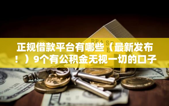 正规借款平台有哪些（最新发布！）9个有公积金无视一切的口子
