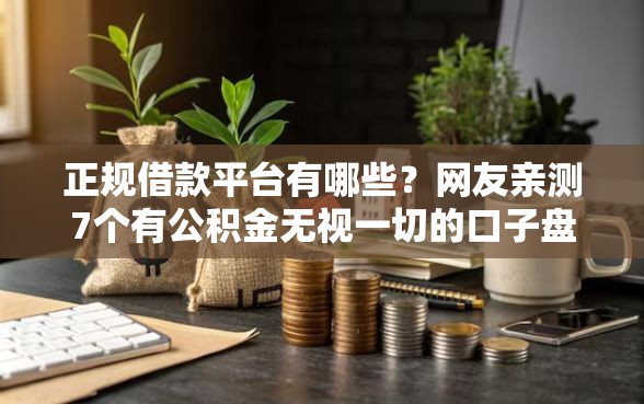 正规借款平台有哪些？网友亲测7个有公积金无视一切的口子盘点