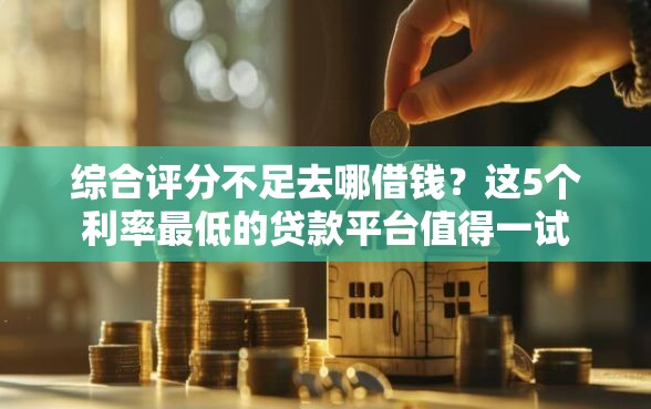 综合评分不足去哪借钱？这5个利率最低的贷款平台值得一试