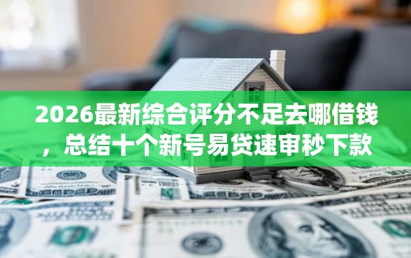 2026最新综合评分不足去哪借钱，总结十个新号易贷速审秒下款app！