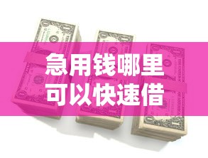 急用钱哪里可以快速借到有哪些？6个借款平台容易通过推荐给你
