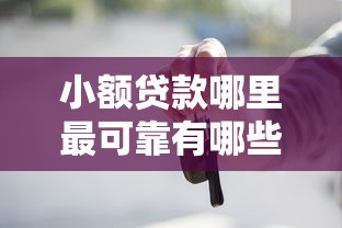 小额贷款哪里最可靠有哪些？10个貌似免审批、靠谱的车抵押贷款平台合集