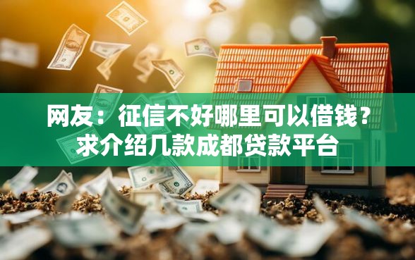 网友：征信不好哪里可以借钱？求介绍几款成都贷款平台