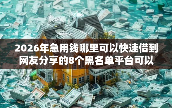 2026年急用钱哪里可以快速借到网友分享的8个黑名单平台可以贷款我觉得不错！