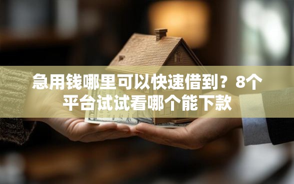 急用钱哪里可以快速借到?8个平台试试看哪个能下款 急用钱哪里可以快速借到?8个平台试试看哪个能下款