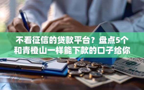 不看征信的贷款平台？盘点5个和青橙山一样能下款的口子给你参考