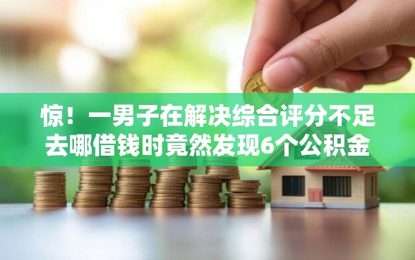 惊！一男子在解决综合评分不足去哪借钱时竟然发现6个公积金借钱软件，事后分享了出来