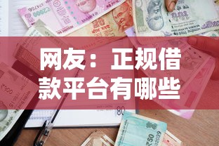 网友：正规借款平台有哪些？求介绍几款贷款不用还的平台