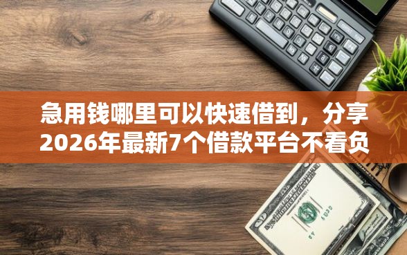 急用钱哪里可以快速借到，分享2026年最新7个借款平台不看负债容易借钱
