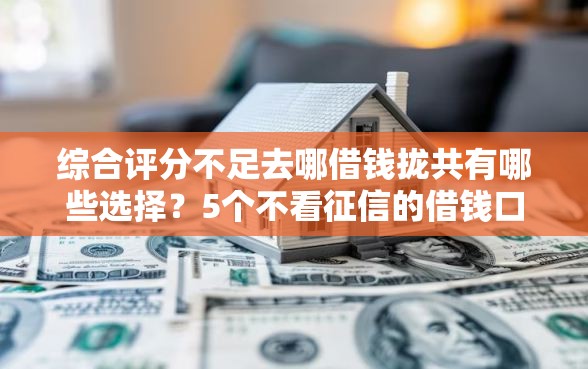 综合评分不足去哪借钱拢共有哪些选择？5个不看征信的借钱口子详解