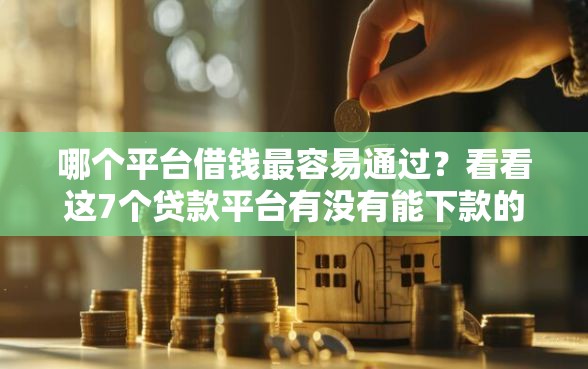 哪个平台借钱最容易通过?看看这7个贷款平台有没有能下款的 哪个平台借钱最容易通过?看看这7个贷款平台有没有能下款的