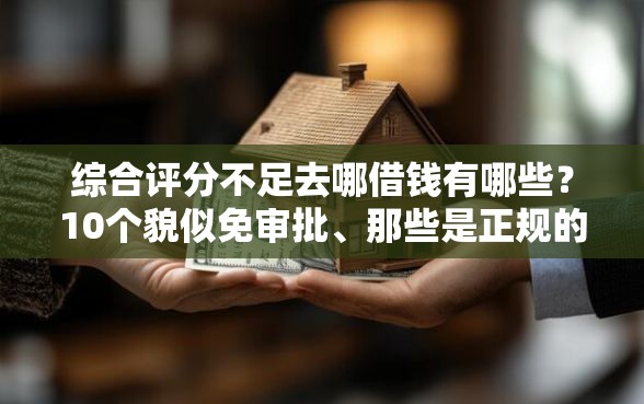 综合评分不足去哪借钱有哪些？10个貌似免审批、那些是正规的网贷平台合集
