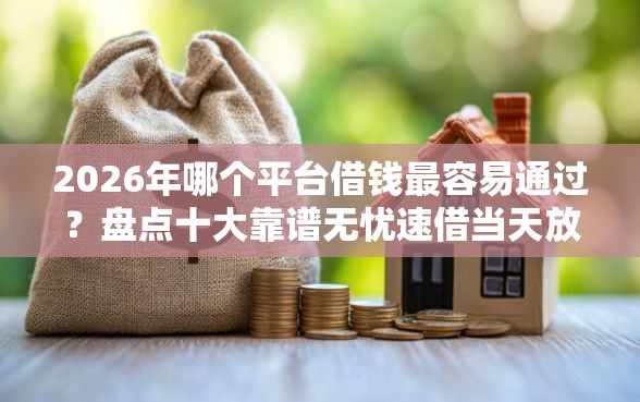 2026年哪个平台借钱最容易通过？盘点十大靠谱无忧速借当天放款的平台