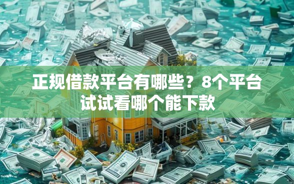正规借款平台有哪些?8个平台试试看哪个能下款 正规借款平台有哪些?8个平台试试看哪个能下款