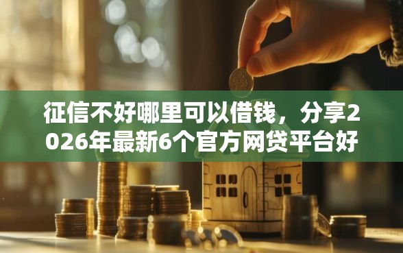 征信不好哪里可以借钱，分享2026年最新6个官方网贷平台好