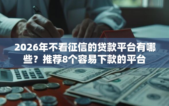 2026年不看征信的贷款平台有哪些？推荐8个容易下款的平台
