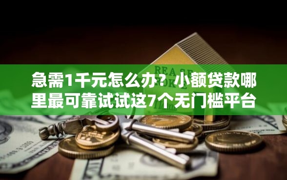 急需1千元怎么办？小额贷款哪里最可靠试试这7个无门槛平台