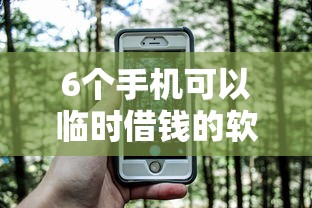 6个手机可以临时借钱的软件推荐，专为攻克征信不好哪里可以借钱难题