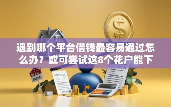 遇到哪个平台借钱最容易通过怎么办？或可尝试这8个花户能下款的平台