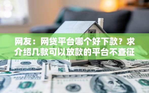 网友：网贷平台哪个好下款？求介绍几款可以放款的平台不查征信
