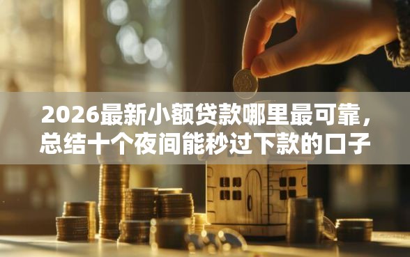 2026最新小额贷款哪里最可靠，总结十个夜间能秒过下款的口子！