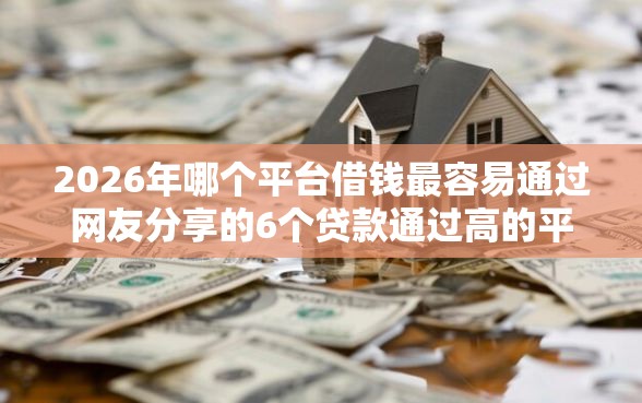 2026年哪个平台借钱最容易通过网友分享的6个贷款通过高的平台我觉得不错！
