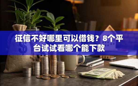 征信不好哪里可以借钱？8个平台试试看哪个能下款