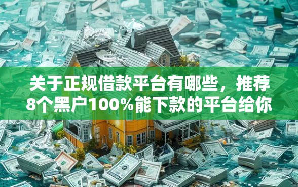 关于正规借款平台有哪些，推荐8个黑户100%能下款的平台给你