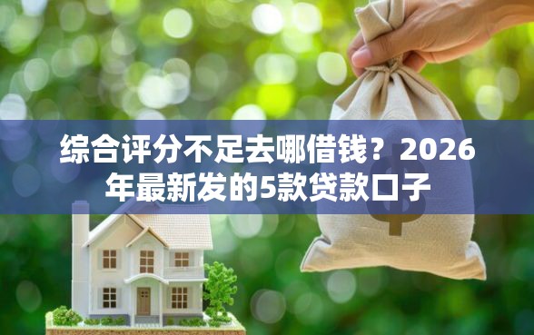 综合评分不足去哪借钱？2026年最新发的5款贷款口子