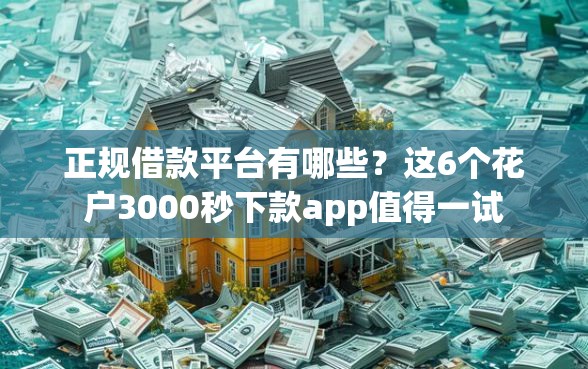 正规借款平台有哪些？这6个花户3000秒下款app值得一试