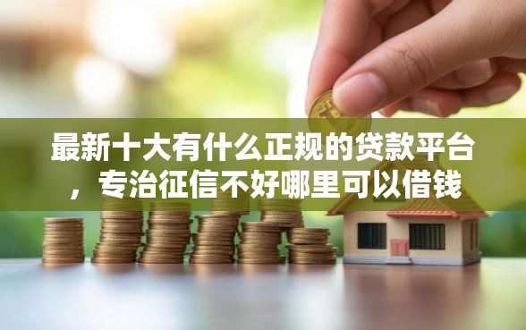 最新十大有什么正规的贷款平台，专治征信不好哪里可以借钱