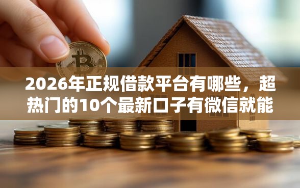 2026年正规借款平台有哪些，超热门的10个最新口子有微信就能下推荐