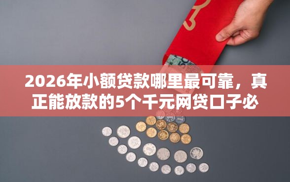 2026年小额贷款哪里最可靠，真正能放款的5个千元网贷口子必下的推荐