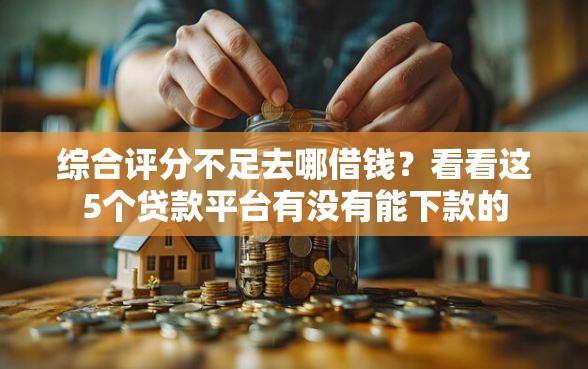 综合评分不足去哪借钱？看看这5个贷款平台有没有能下款的