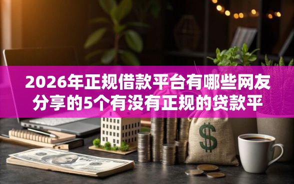2026年正规借款平台有哪些网友分享的5个有没有正规的贷款平台我觉得不错！