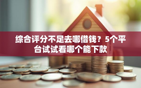 综合评分不足去哪借钱？5个平台试试看哪个能下款