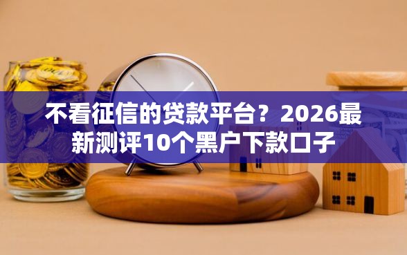 不看征信的贷款平台？2026最新测评10个黑户下款口子