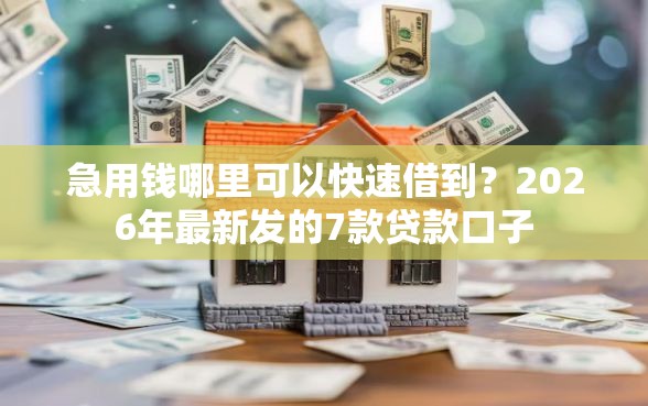急用钱哪里可以快速借到？2026年最新发的7款贷款口子