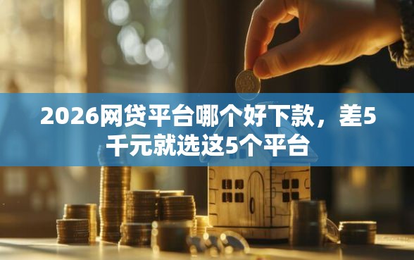 2026网贷平台哪个好下款，差5千元就选这5个平台