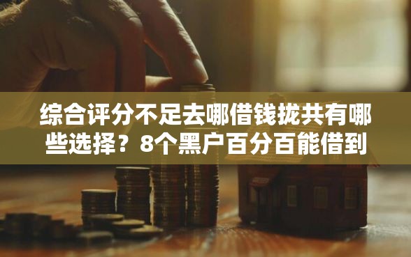综合评分不足去哪借钱拢共有哪些选择？8个黑户百分百能借到钱的平台详解