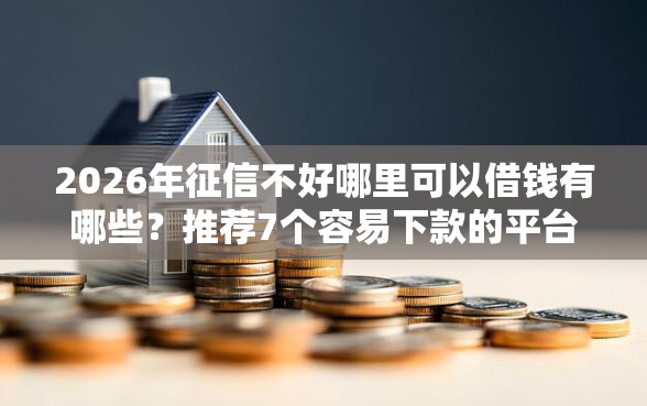 2026年征信不好哪里可以借钱有哪些？推荐7个容易下款的平台