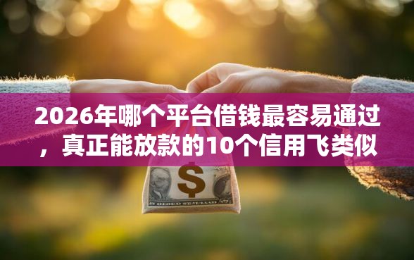 2026年哪个平台借钱最容易通过,真正能放款的10个信用飞类似的口子推荐 2026年哪个平台借钱最容易通过,真正能放款的10个信用飞类似的口子推荐