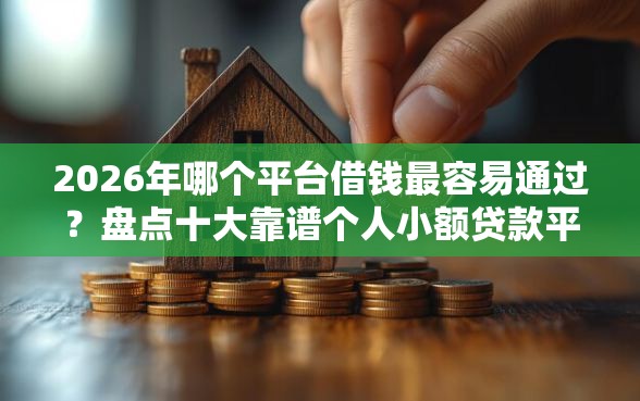 2026年哪个平台借钱最容易通过？盘点十大靠谱个人小额贷款平台