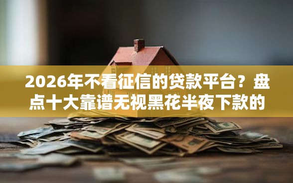 2026年不看征信的贷款平台？盘点十大靠谱无视黑花半夜下款的网贷软件