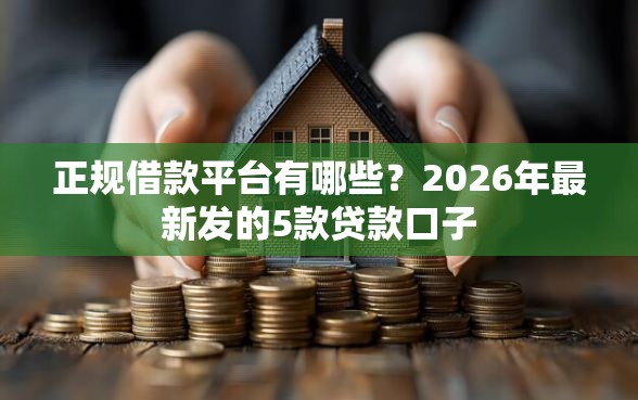 正规借款平台有哪些？2026年最新发的5款贷款口子