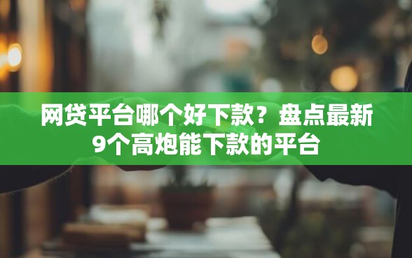网贷平台哪个好下款？盘点最新9个高炮能下款的平台